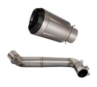 Adaptateur De Liaison Intermédiaire Pour Silencieux D'échappement De Moto Pour CBR1000RR 2008-2016 Silencieux Embout De Tuyau(Silver)