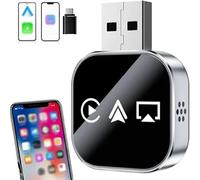 Adaptateur de lien miroir sans fil, adaptateur automatique 3 en 1 2026 avec WiFi 2,4/5 GHz et Bluetooth 5.0, connexion rapide et stable, mini adaptateurs au design stable