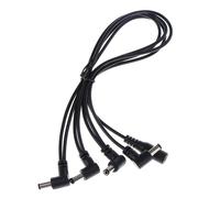 Adaptateur de ligne de séparateur de câble d'alimentation de pédale d'effets de guitare de 4 manières pour le cordon d'alimentation de guitare électrique, fil de lumière LED