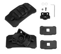 Adaptateur de lumière Tactique Universel for Casque, Support sur Rail Picatinny avec Rotation à 360 °(Black)
