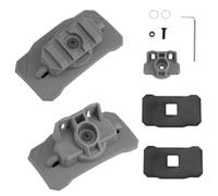 Adaptateur de lumière Tactique Universel for Casque, Support sur Rail Picatinny avec Rotation à 360 °(Gray)