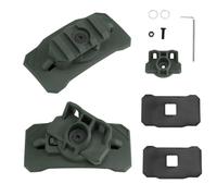Adaptateur de lumière Tactique Universel for Casque, Support sur Rail Picatinny avec Rotation à 360 °(Green)