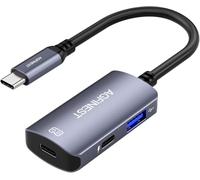 Adaptateur de Lunettes AR, USB C vers Lunettes AR avec Charge PD100W 4K@60Hz Compatible avec iPhone 15/16 /Laptop/Lunettes Viture/Rokid/Xreal AR/Rayneo（Interface Périphérique USB2.0