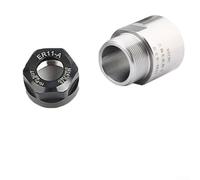 Adaptateur de manchon de serrage ER pour moteur de broche - Compatible avec les mandrins ER11 ER16 ER20 ER25 ER32, tailles de filetage M14 à M40 - Extension de machine de gravure CNC (ER11-ER11 avec