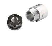 Adaptateur de manchon de serrage ER pour moteur de broche - Compatible avec les mandrins ER11 ER16 ER20 ER25 ER32, tailles de filetage M14 à M40 - Extension de machine de gravure CNC (ER20-ER20 avec