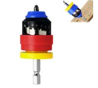 Adaptateur de mandrin à impact réglable, tige hexagonale universelle de 6,35 mm à dégagement rapide, kit porte-embout de tournevis (rouge)