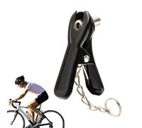 Adaptateur de mandrin d'air US UK - Buse de gonflage de pneu, connecteur de pompe à vélo avec chaîne, tête de pompe en métal de style vintage | Outil universel de gonflage d'air pour vélo, conver