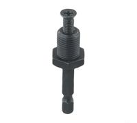 Adaptateur de mandrin de perceuse à tige hexagonale vers 1/4" pour filetage mâle 3/8" Porte-embout en acier robuste pour visseuse à percussion (B)