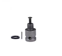 Adaptateur de mandrin de perceuse en alliage d'acier avec vis pour perceuse électrique et clé - Raccord de conversion 3/8-24UNF/1/2-20UNF, trou inférieur de 12,7 mm (A)