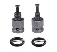 Adaptateur de mandrin de perceuse pour conversion de clé à percussion, connecteur de perceuse électrique 1/2-20UNF vers 3/8-24UNF avec vis et broches, kit adaptateur gris en alliage d'acier