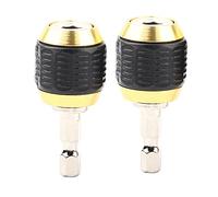 Adaptateur de Mandrin de Perceuse, Tournevis Hexagonal, Outil de Visseuse À Percussion, 2 Pièces, 60 Mm, Tige Hexagonale 1/4, Acier Inoxydable, Universel, pour Perceuse Électrique À Main et Projets D