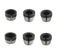 Adaptateur de mandrin de serrage 6 mm et 8 mm pour machines de gravure et défonceuses électriques - Accessoire de fraise en acier au carbone (6PCS)