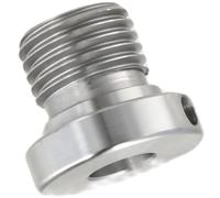 Adaptateur de mandrin de tour à bois noir 18 mm/25 mm/33 mm - Vis de broche compatible avec mandrins de tour en métal standard pour tournage (1 pièce) (25 mm à 18 mm)