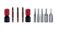 Adaptateur de mandrin hexagonal de 1/2" à entraînement carré vers /4" pour clés et perceuses - Support d'embout à tige hexagonale de 14 mm à dégagement rapide, sécurisé, M(B)