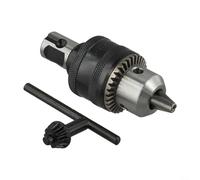 Adaptateur de mandrin magnétique de 1,9 cm tige vers filetage conique B16 avec clé de mandrin et 3 plages de serrage réglables pour une flexibilité de perçage (2)