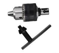 Adaptateur de mandrin magnétique de 1,9 cm Weldon vers filetage conique B16 1/2-20UNF en acier avec clé, convient aux plages de serrage de 1,5 à 10 mm, 1,5 à 13 mm, 3 à 16 mm (3)