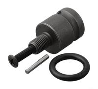 Adaptateur de mandrin robuste avec vis pour e conversion - Outils de perceuse électrique en alliage d'acier - Couleur grise - Convient aux styles 1/2-20unf et 3/8-24unf avec vis de 12,5 mm et