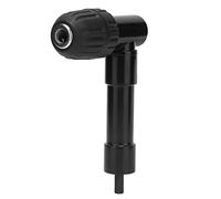 Adaptateur de Mandrin serré à l'angle Droit à 90 Degrés pour Une Perceuse sans Fil, Rotatif CW/CCW Chuck, Matériau en Carbure Robuste, Diamètre de Poignée Hexagonale de 8 Mm,