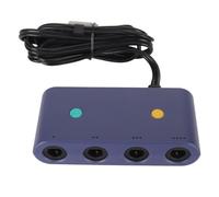 Adaptateur de manette Gamecube 3 en 1 convertisseur de manette de jeu pour WiiU et Switch PC Label