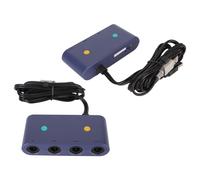 Adaptateur de Manette Gamecube 3-en-1 pour Switch, Wii U, PC avec Turbo Boost