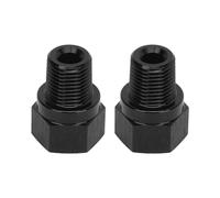 Adaptateur de manomètre d'huile en alliage d'aluminium haute résistance, 2 pièces 1/8 pouces NPT mâle à M10 x 1.0 femelle noir pour véhicule