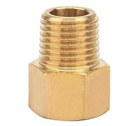 Adaptateur de manomètre en laiton BSPT mâle vers NPT femelle de qualité industrielle (1/4 M BSP mâle vers 1/4 F NPT femelle)