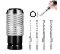 Adaptateur de marteau rotatif avec ensemble de forets à percussion, clé de perceuse électrique pour marteau électrique convertir, kit d'outils d'extension électrique pour marteaux