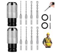 Adaptateur de marteau rotatif avec ensemble de forets à percussion, convertisseur de marteau électrique vers perceuse, convertisseur d'adaptateurs à libération rapide pour perceuses, clé avec