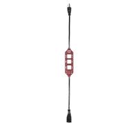 Adaptateur de mesure de courant Testboy TV 435 (mesure de courant de charge simple et 10 fois, mesure de courant de conducteur de protection, prises de mesure intégrées), rouge/noir