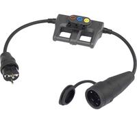 Adaptateur de mesure VOLTCRAFT DLA-1L 16 contact de protection 16 A - contact de protection 16 A