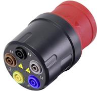 Adaptateur de mesure VOLTCRAFT VMA-3L 16 mâle CEE 16 A 5 pôles - femelle 4 mm gris foncé, rouge