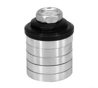 Adaptateur de meuleuse d'angle avec écrous de verrouillage M14 pour machine à rainurer M10, pour brique murale, coupe de carrelage, construction en métal robuste argenté (10 mm)