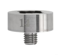 Adaptateur de meuleuse d'angle M10 5/8-11 fileté - Écrou de verrouillage pour disques de coupe, convertisseur en métal en acier inoxydable (B)