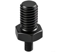Adaptateur de meuleuse d'angle M5 vers convertisseur de filetage M10, tige de conversion de tige de meulage de 7,6 cm, manchon de connecteur en métal pour accessoires d'outils de bricolage et
