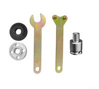 Adaptateur de meuleuse d'angle pour pilote électrique de 1,27 cm, kit de conversion 5 pièces avec tiges de connexion pour perceuse à percussion, outil en métal résistant à l'usure pour polir, couper