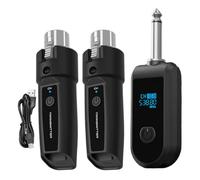 Adaptateur de microphone sans fil - émetteur, récepteur | Système compact à faible latence de 500-599 MHz idéal pour vlogging et karaoké, compatible avec guitare et mixeur de son