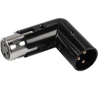 Adaptateur de Microphone XLR à Angle Réglable 90°-3 Broches Mâle Vers Femelle-Connecteur Audio à Angle Droit Pour Câblage Dans Des Espaces Restreints