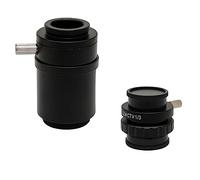 Adaptateur de microscope- CTV 1/2 1/3 1X 0. 3x,5x C l'objectif montage for le microscope stéréo trinoculaire HDMI VGA USB Caméra vidéo Pièces de rechange pour microscopes de laboratoire
