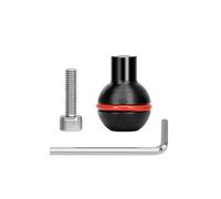 Adaptateur de montage à boule avec extension de montage à vis de 6,35 mm - Support adaptateur de tête fixe - Lumière clignotante étendue - Tête de caméra en aluminium