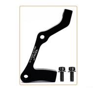 Adaptateur de montage compatible Shimano pour étriers de frein à disque et support IS Mount avant et arrière 180 mm 203 mm (E Noir)