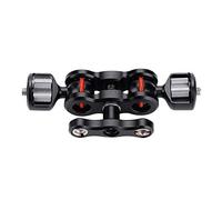 Adaptateur de Montage de Bras Magique Multifonction à Double Rotule, Accessoire D'appareil Photo pour Studio de Photographie