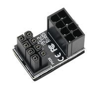 Adaptateur de montage de câble vertical/horizontal, adaptateur d'alimentation coudé à 180 pour cartes graphiques, changement de direction