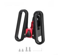 Adaptateur de montage de nez de vélo pliable en alliage d'aluminium pour extension de sac de guidon, interface à dégagement rapide sans outils, système de verrouillage stable (noir)