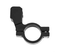 Adaptateur de montage de rétroviseurs de moto 10 mm avec rotule de rotation à 360° - Collier de serrage pour guidon de scooter pour VTT UTV (noir)