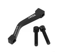 Adaptateur de montage d'étrier de frein à disque pour vélo - Montage sur poteau et support IS - 160 mm/180 mm/203 mm - Alliage d'aluminium aéronautique - Noir ou vert (A Noir)