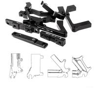 Adaptateur de montage fiable pour étrier de frein à disque en alliage d'aluminium aéronautique, installation facile compatible IS et PM (F160/R140)