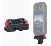 Adaptateur de montage magnétique à dégagement rapide pour Insta360 X4 Air, support pliable en alliage d'aluminium à 2 broches et filetage 1/4 - Support fixe pour appareil photo Insta 360 X4 Air