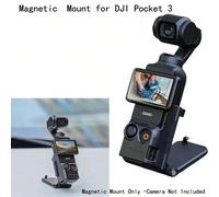 Adaptateur de montage magnétique Sunnylife pour DJI Osmo Pocket 3, base magnétique avec support de bureau multifonction à angle réglable pour accessoires DJI Osmo Pocket 3 PC