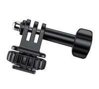 Adaptateur de montage pour caméra d'action avec sabot froid 1/4 trou de vis pour trépieds DSLR accessoires réglable à 180 degrés