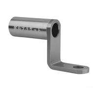 Adaptateur de montage pour rétroviseur de guidon de moto avec support de téléphone portable pour appareil externe et montage de phare (gris)